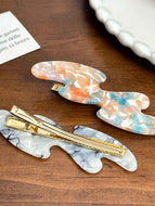 Wave Mixed Color Side Duckbill Clip