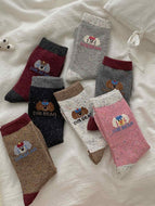 Retro Color Cartoon Socks