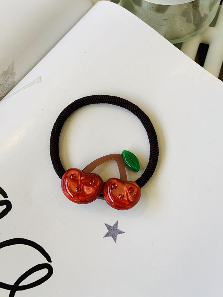 Rhinestone Fruit Strawberry Hairband Rubber Band