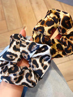 Leopard Print Large Intestine Ring Hair Tie