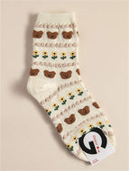 Mid-tube Bear Socks for Women