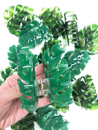 Acetate Sheet Leaf Hair Clip