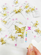 Single Butterfly Mini Pearl Hair Clip