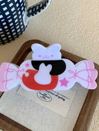 Cartoon White Rabbit Candy Hairpin