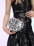 Heart Crossbody Bag Metal Chain