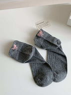 Embroidered Bow Socks for Women