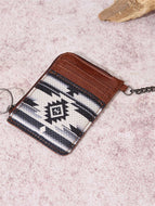 Light Coffee Southwestern Canvas Wallet