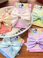 Solid Color Bow Hairpin