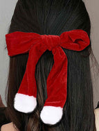 Christmas Bow Spring Clip