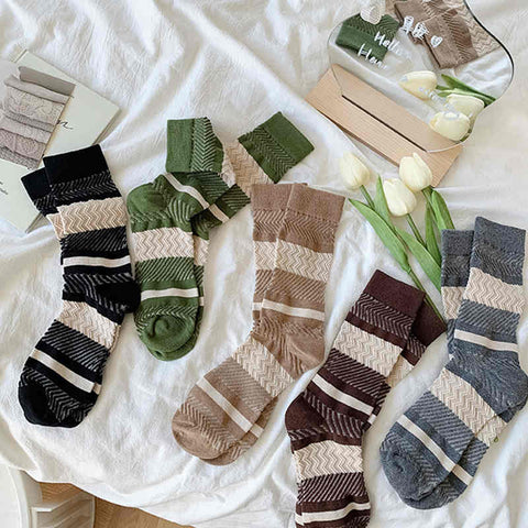 Striped All-match Women's Socks