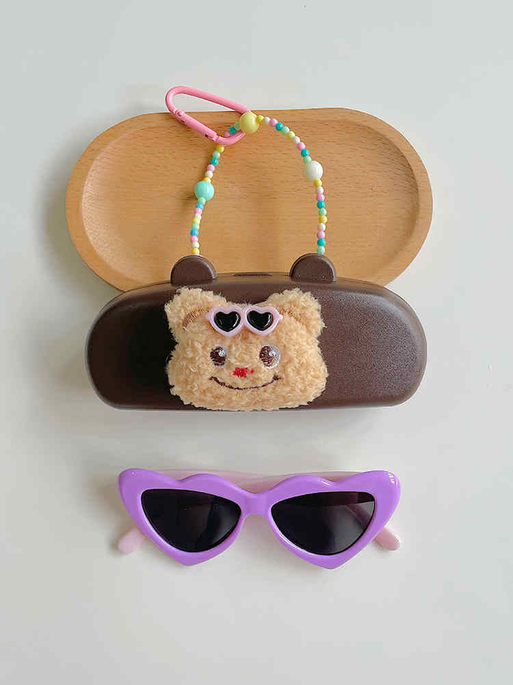 Anti-lost Decorative Glasses Case Children's Sunglasses Set