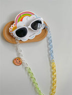 New Children's Sunglasses with Glasses Chain Set