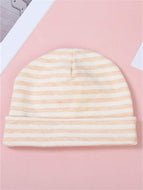 Striped Pure Cotton Fetal Caps for Boys and Girls