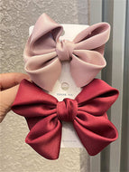 Solid Color Bow Hair Clip