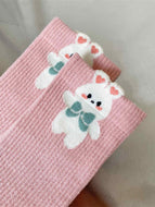 Cartoon Smiling Bunny Women's Socks