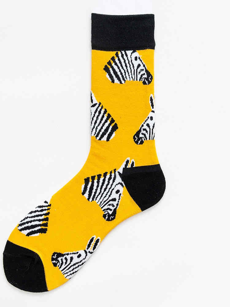 Zebra Head Print Unisex Socks