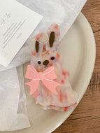 Bunny Animal Bow Hair Clip