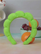 Solid Color Cloud Sponge Headband