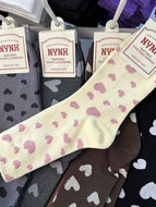 Women's Printed Heart Socks