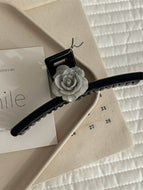 Black Camellia Hair Clip