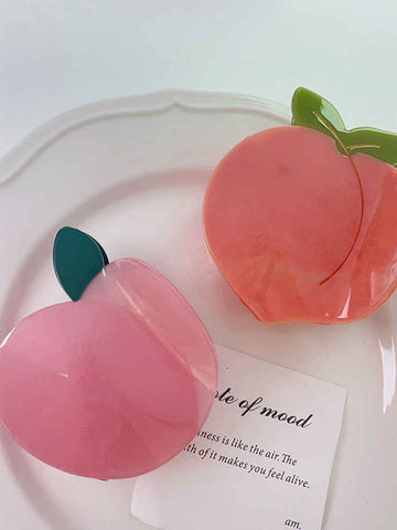 Peach and Apple Creative Hairpin