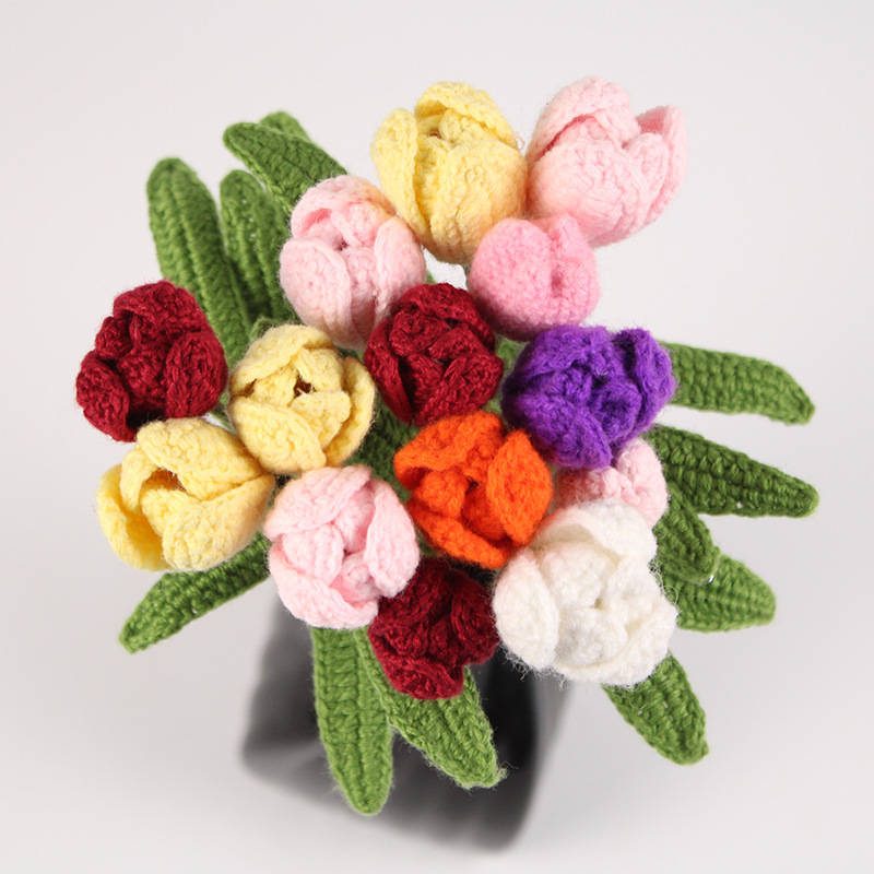 Tulip Weaving Flower Hand-woven Artificial Flowers