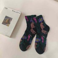 Jacquard Retro All-match Women's Socks