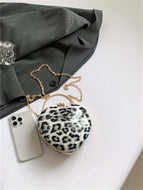 Heart Crossbody Bag Metal Chain