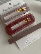 Three-piece Acrylic Hair Clip Set