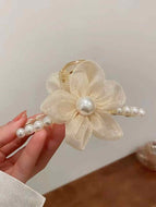 Flower Pearl Girls Hair Clip