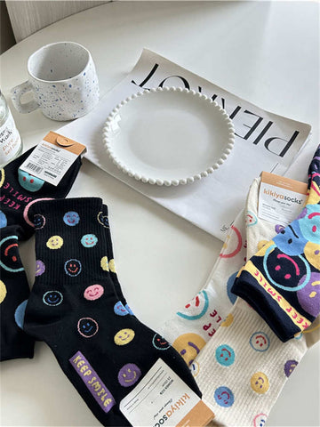 Smiling Face Socks for Women