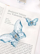 Transparent Butterfly 2-Pack Hair Clips