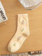 Leaves and Flowers Women's Socks