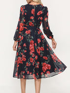 Bohemian Print Big Swing Dress