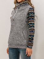 Retro Ethnic Print Sweatshirt