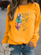 Animal Print Crew Neck Sweatshirt