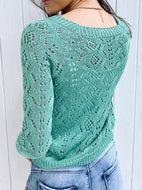 Women's Casual Knitted Cardigan In Solid Colors