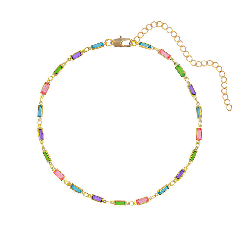 Colored Gemstone Necklace