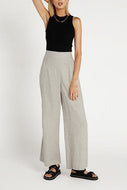 Bubble Sleeve Tops Wide Legs Pants