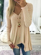 Sweater Knit Pullover Casual Long Sleeve Loose