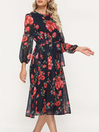 Bohemian Print Big Swing Dress