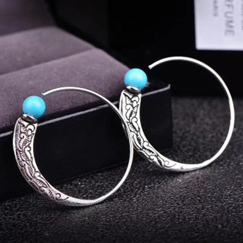 Vintage Punk Style Hoop Earrings