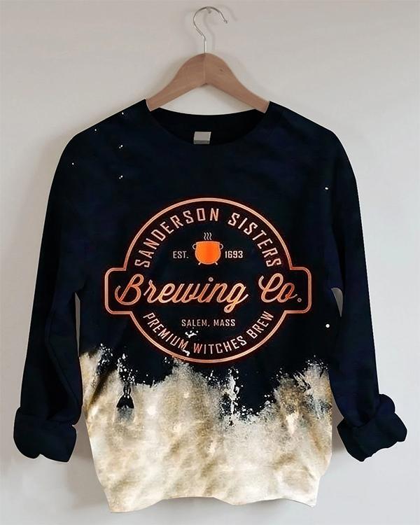 Sanderson Sisters Coffee Bleached  Sweatshirt