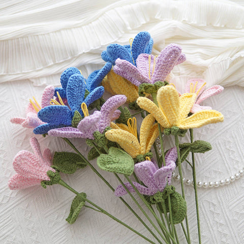 DIY Crochet Bouquet Handmade Preserved Flowers