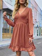 Puff Sleeve Waist Dress