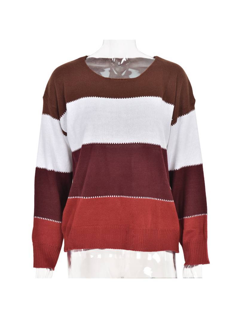 Contrasting Base Pullover Sweater