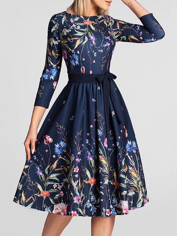 Noble Print Women's Dress