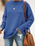 Autumn/winter New Fashion Loose Casual Round Neck Sweater