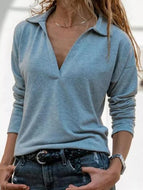 Long Sleeve V-Neck T-Shirt