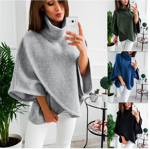 High Neck Winter Sweatshirt